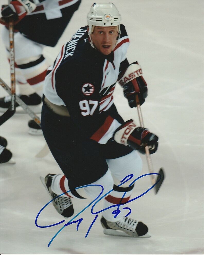 JEREMY ROENICK SIGNED TEAM USA HOCKEY 8x10 Photo Poster painting #1 CHICAGO BLACKHAWKS Autograph