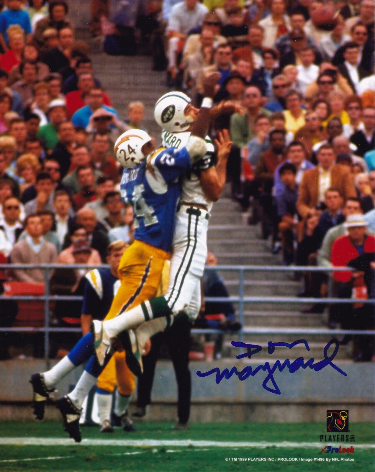 Don Maynard autographed 8x10 New York Jets #3HOF