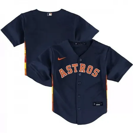 Toddler Houston Astros Blank 2022 Navy Stitched Baseball Jersey