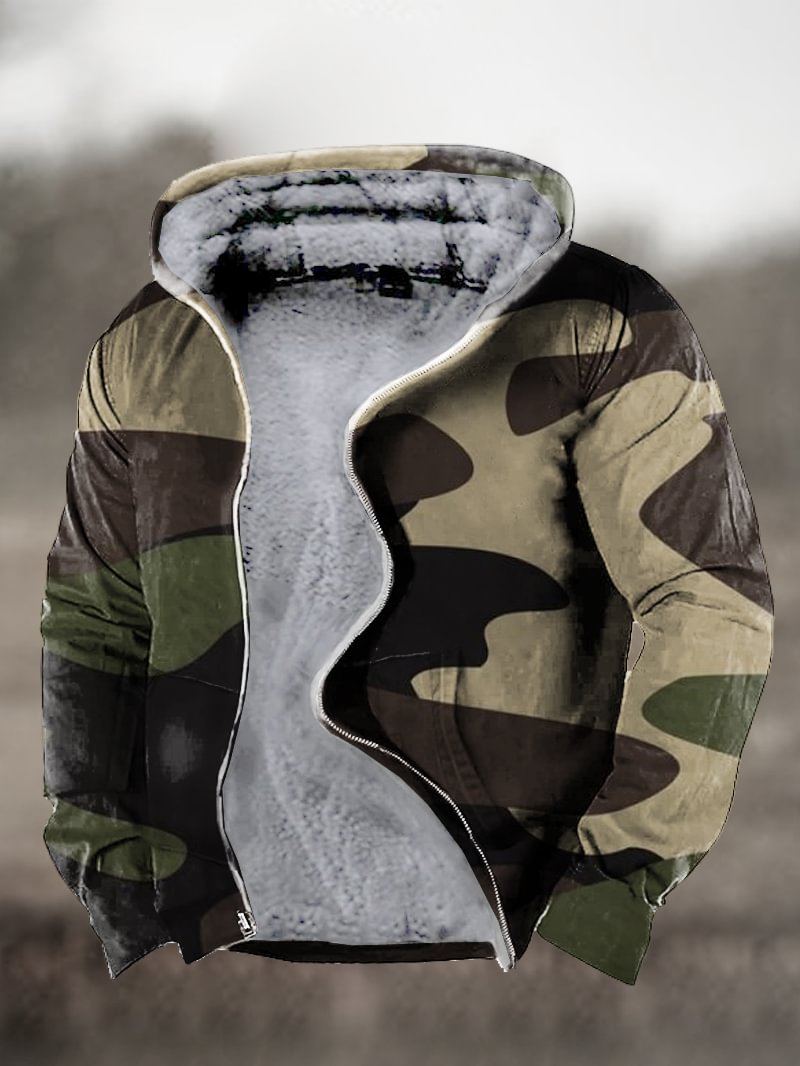 Camoflage Retro Men's Casual Jacket in  mildstyles
