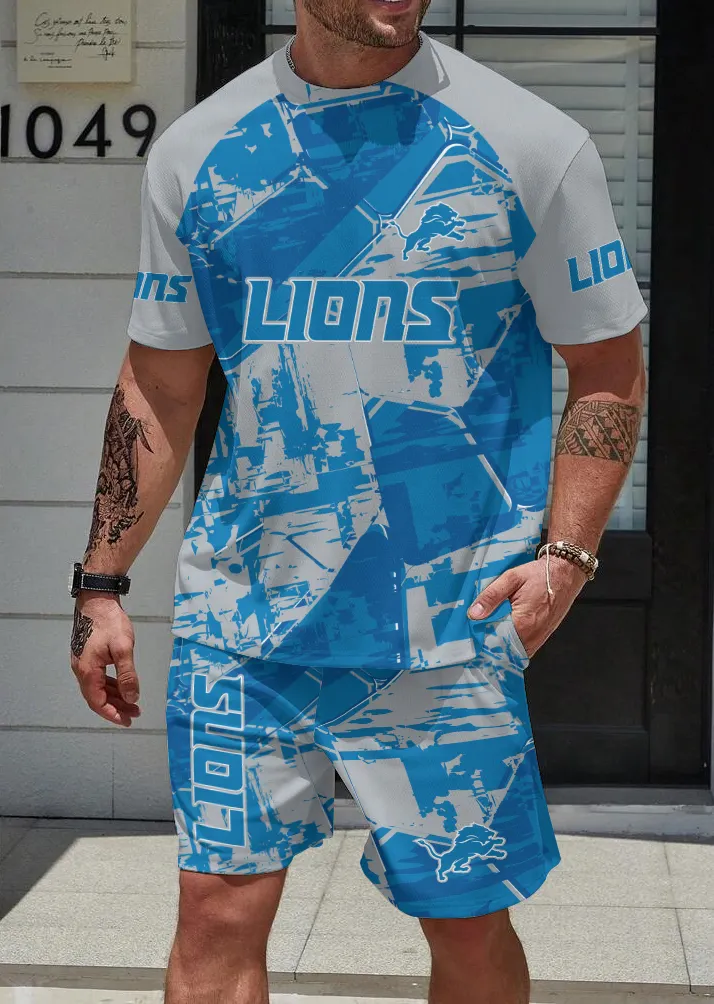 Detroit Lions Limited Edition Top And Shorts Two-Piece Suits