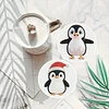 6 kits d&rsquo;art en carton anim&eacute; DIY Diamond Peinture en bois avec support (Pinguin)