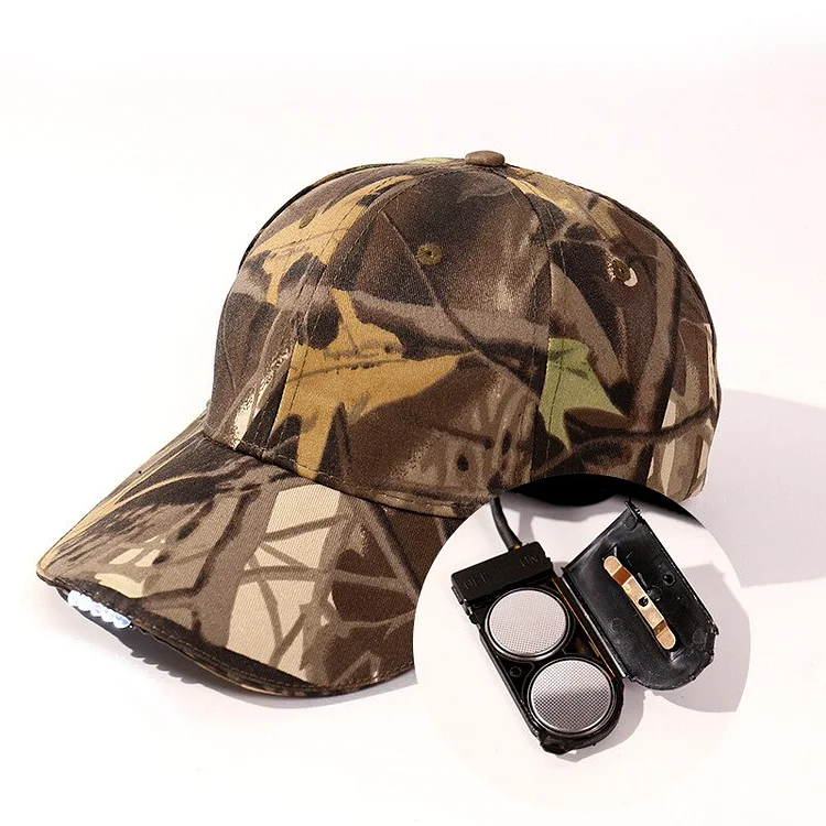 Fishing Jogging Baseball Cap Lighting Fishing Hat with Headlamp Bright LED Lights Unisex Baseball Cap Flashlight Hat Head Lamp