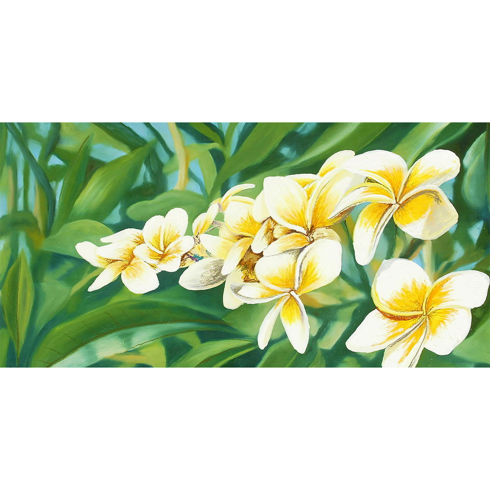 

60*30CM - Round Drill Diamond Painting - Flower, 501 Original