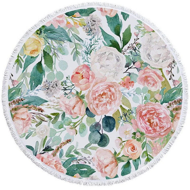 Flowers - Circle Tapestry - 1.5M