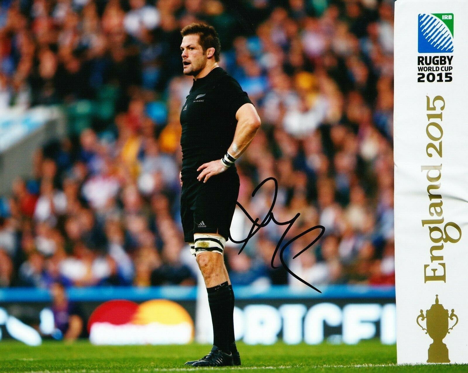 Richie McCAW Signed 10X8 Photo Poster painting ALL BLACKS 2015 RUGBY WORLD CUP AFTAL COA (2365)