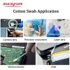 100pcs/Lot Industry Cotton Micro Swab Cleaning Tools Nonwoven Anti-static Dust Off for Lens Protective Window Fiber Laser Head