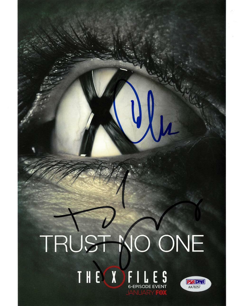 David Duchovny/Chris Carter Signed X Files Auto 8x10 Photo Poster painting PSA/DNA #AA78257