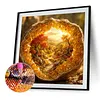 Diamond Painting -DIY Round Drill Heart-Shaped Beach Scene(40x40cm)