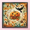 Patchwork Pumpkin-11CT Stamped Cross Stitch 45*45cm/17.72*17.72in tapestrymarket