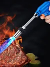 Butane Torch Head Grill Cooking Torch with Adjustable Hose Flame Thrower for BBQ