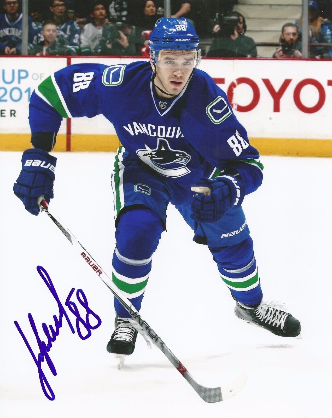 NIKITA TRYAMKIN SIGNED VANCOUVER CANUCKS 8x10 Photo Poster painting #1 with COA