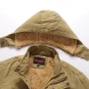 Men's Hooded Plush Thick Winter Jacket
