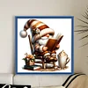 Cross Stitch - 11CT Full Eco-cotton Thread Coffee Gnome(40*40 CM)