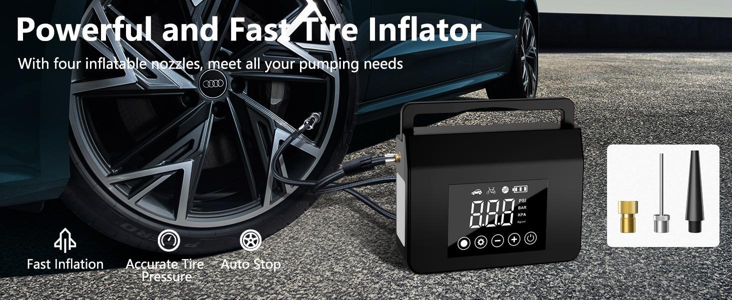 【Hieha】2026 All-Season Savior – 4000A Car Jump Starter with 150PSI Tire Inflator, 15000mAh Power Bank & LED Light, Reliable in -20°F, Compatible with Most Cars & Trucks, For All Driving Situations 【Hieha】2026 All-Season Savior – 4000A Car Jump Starter with 150PSI Tire Inflator, 15000mAh Power Bank & LED Light, Reliable in -20°F, Compatible with Most Cars & Trucks, For All Driving Situations