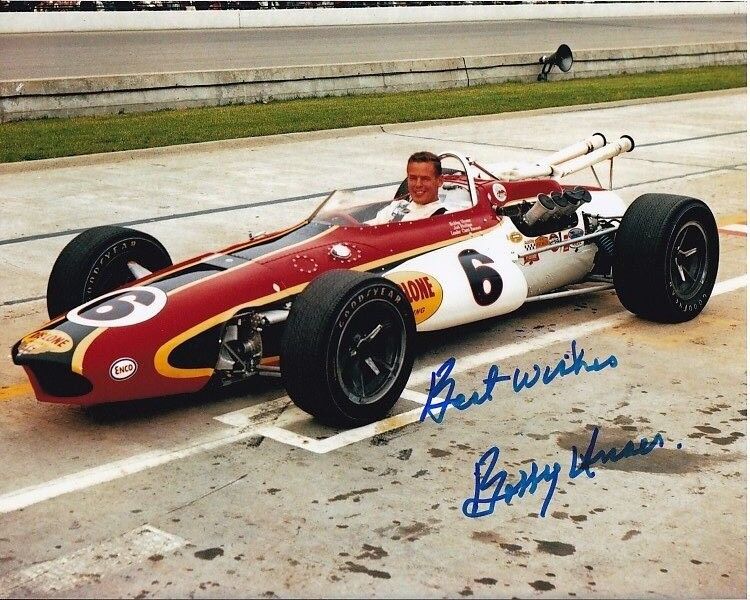 BOBBY UNSER signed autographed INDY 8x10 Photo Poster painting