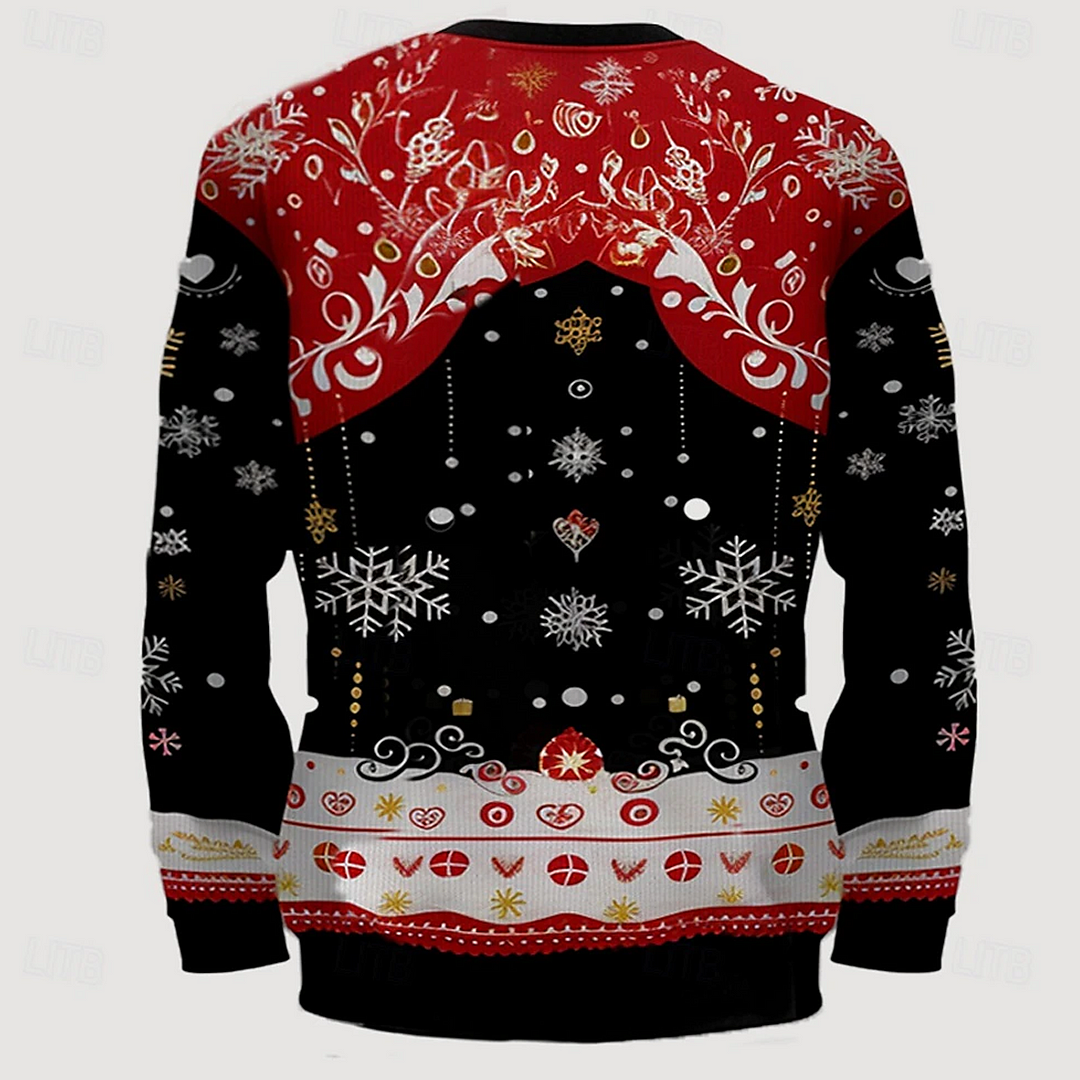 Men's Merry Christmas 3D Print Vacation Going Out Fall Winter Designer Sweatshirt-inspireuse
