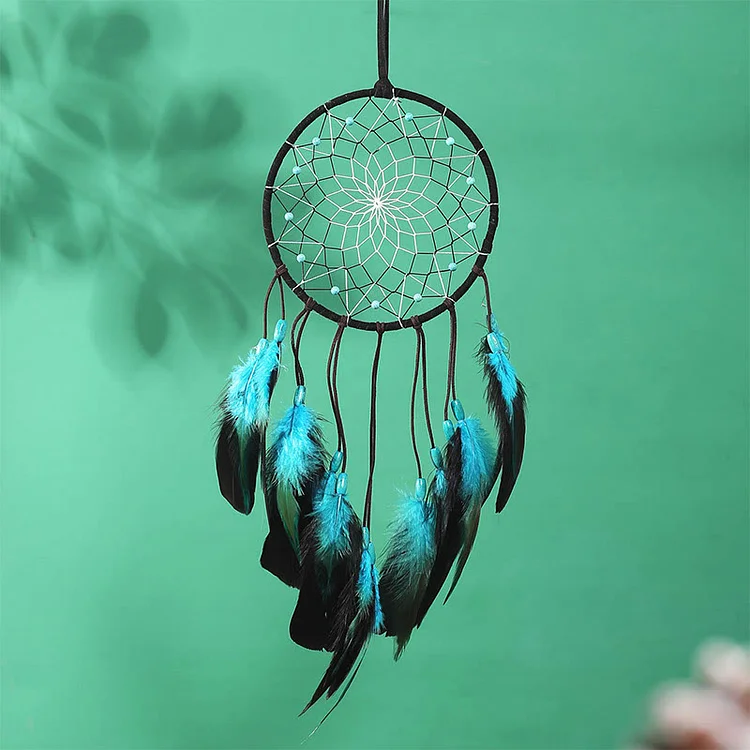 Olivenorma "Peace Lotus" - Turquoise Feather Dream Catcher