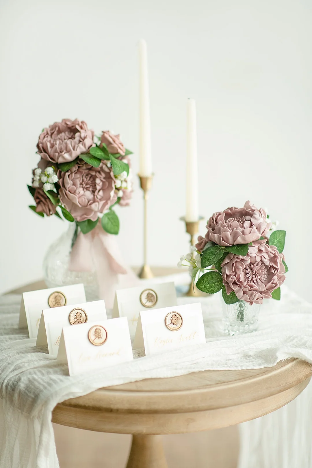 4" Foam Blooming Peony with Stem - 8 Colors