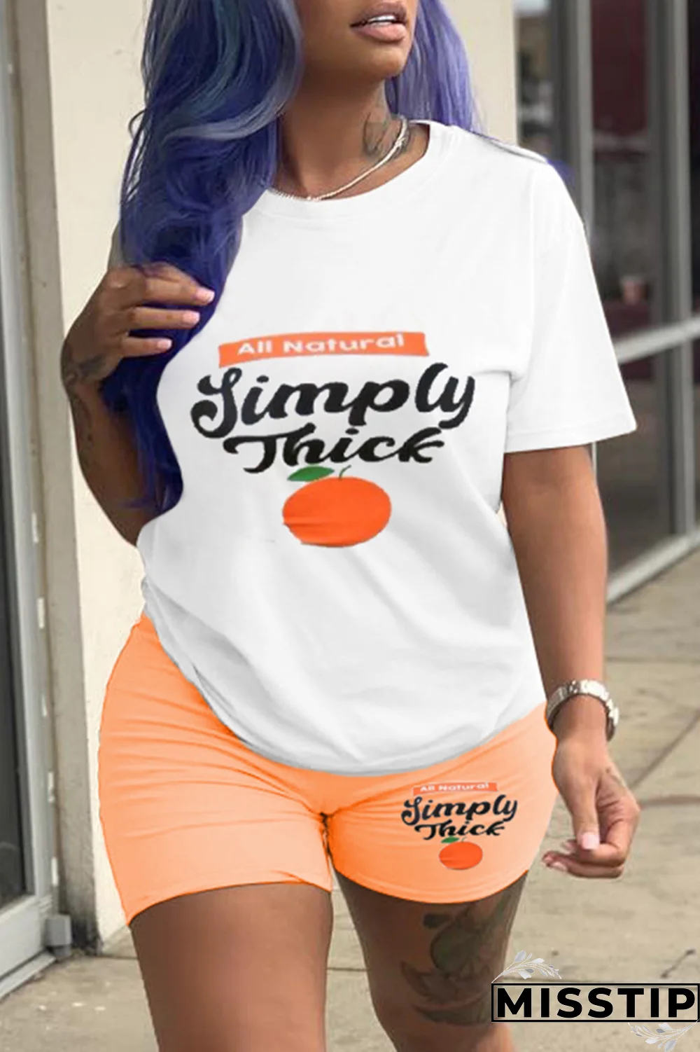 Black Gold Casual Print Patchwork O Neck Short Sleeve Two Pieces