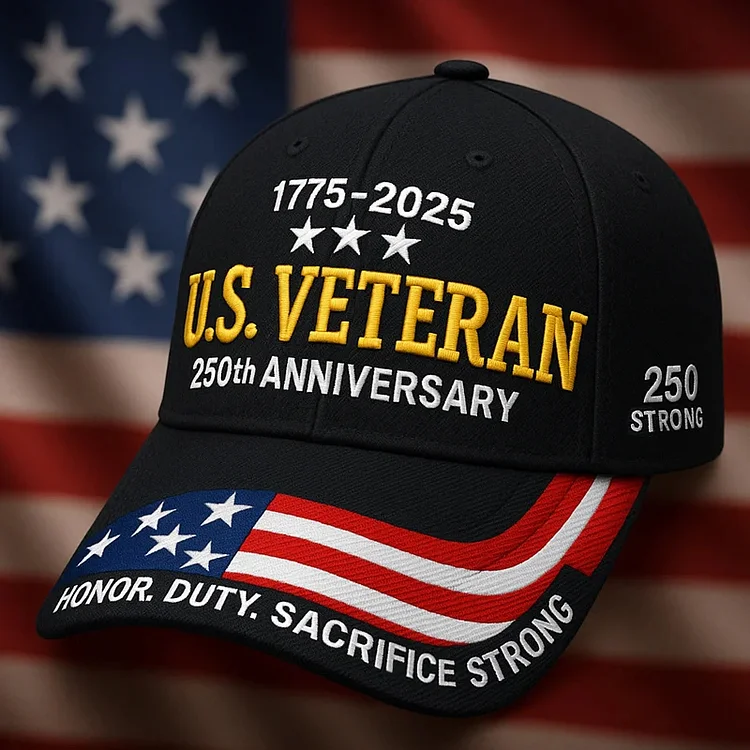 37Necklaces Veteran Military 250th Anniversary Art Print Hat