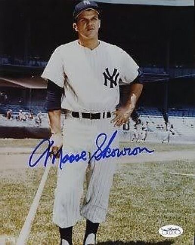 Bill Moose Skowron Yankees Signed Jsa Cert Sticker 8x10 Photo Poster painting Autograph