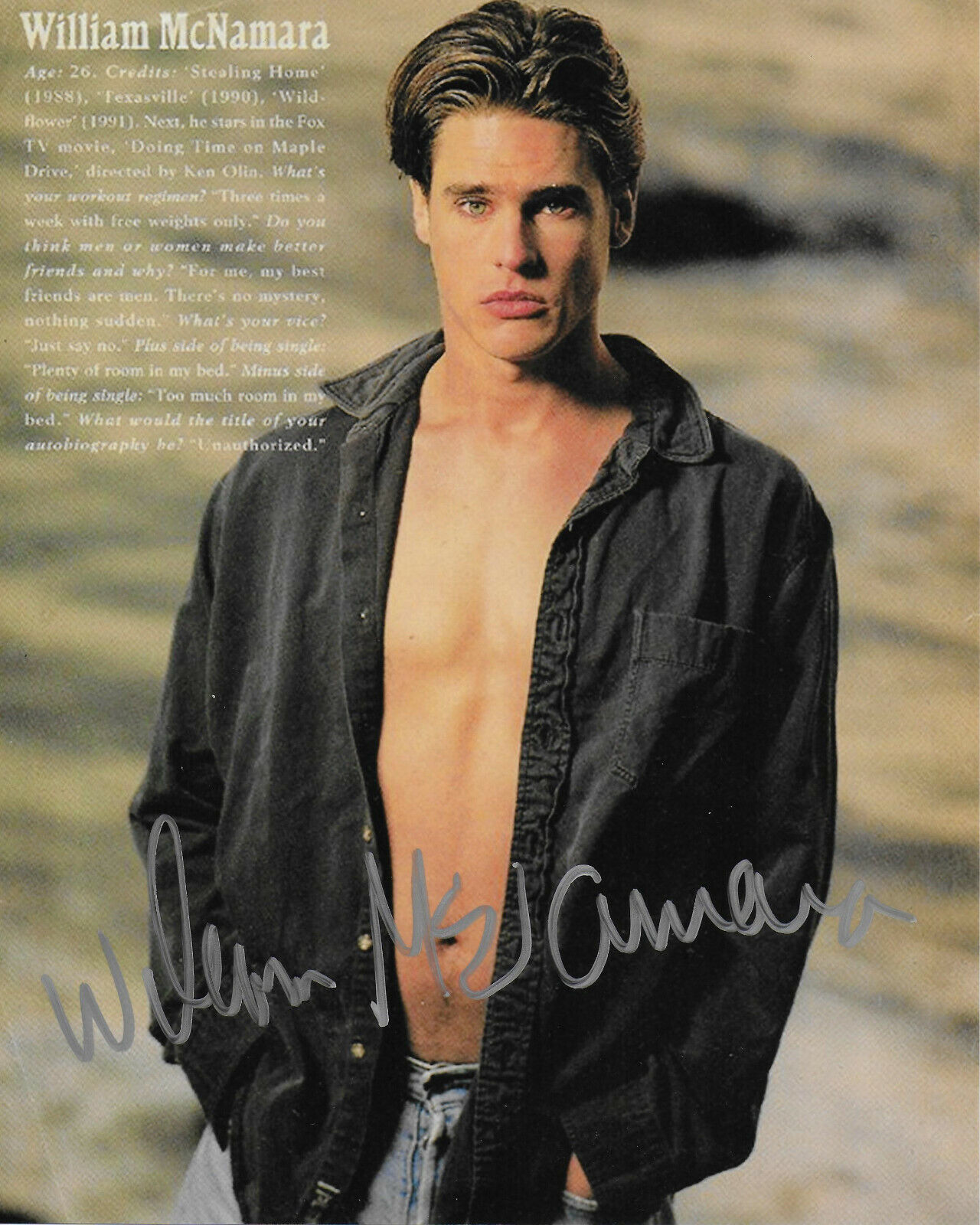 William McNamara Original Autographed 8x10 Photo Poster painting #2