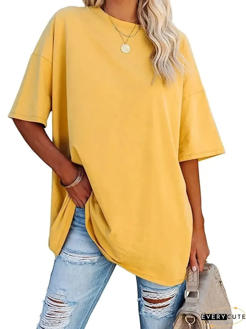 Loose Fit Casual Summer Tunic Top