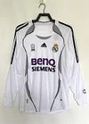 2006/2007 Retro Long Sleeve Real Madrid Home Jersey 1:1 Thai Quality