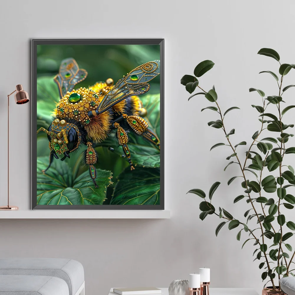 Diamond Painting - Full Round Drill - Bee(Canvas|30*40cm)