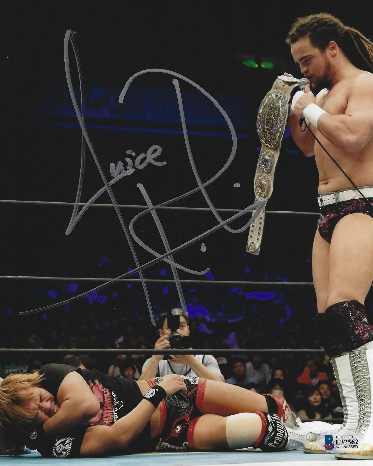 Juice Robinson Signed 8x10 Photo Poster painting BAS Beckett COA WWE New Japan Pro Wrestling 3