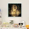 Tiger Family-14CT Counted Cross Stitch 40*40cm/15.75*15.75in