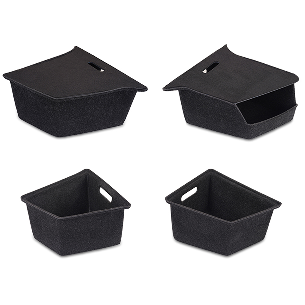 

3pcs Car Trunk Boot Organizer Case for Tesla Y Rear Trunk Side Storage Box, Right, 501 Original