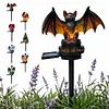 Resin Guardian Solar Garden Stake Light Waterproof Outdoor Figurine