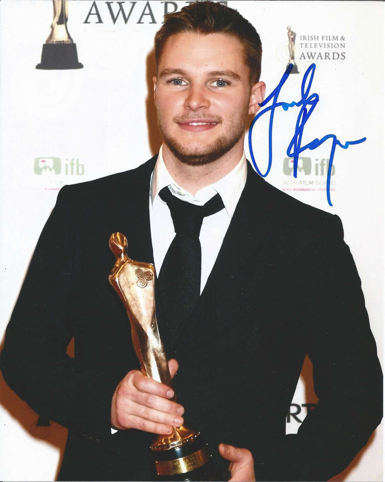 ACTOR JACK REYNOR HAND SIGNED TRANSFORMERS AGE OF EXCTINCTION 8X10 Photo Poster painting w/COA