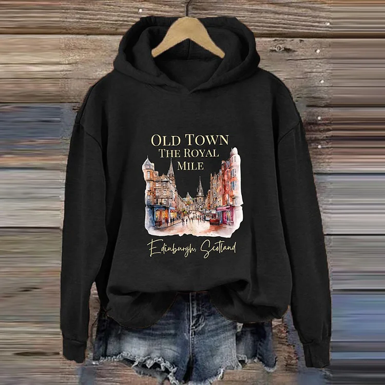 Utbros Women's Edinburgh Travel Printed Casual Hoodie