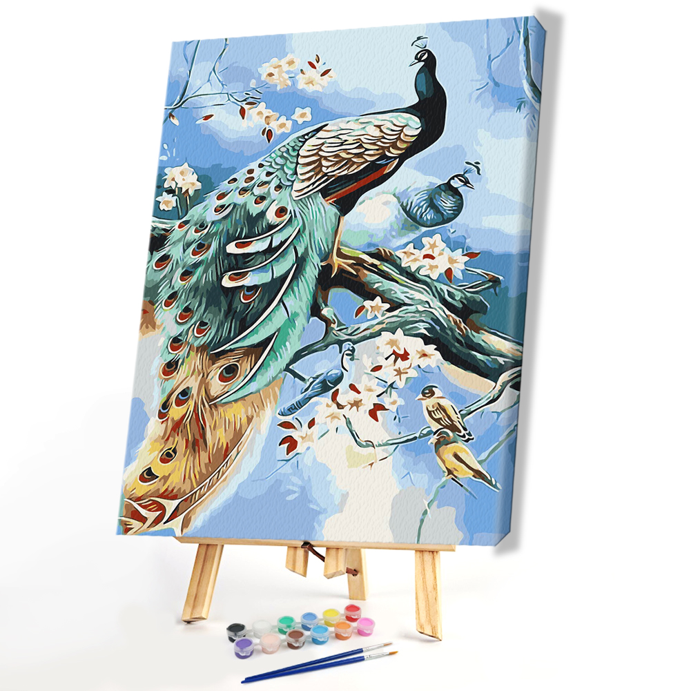 

40*50CM Paint By Numbers-Peafowl, 501 Original