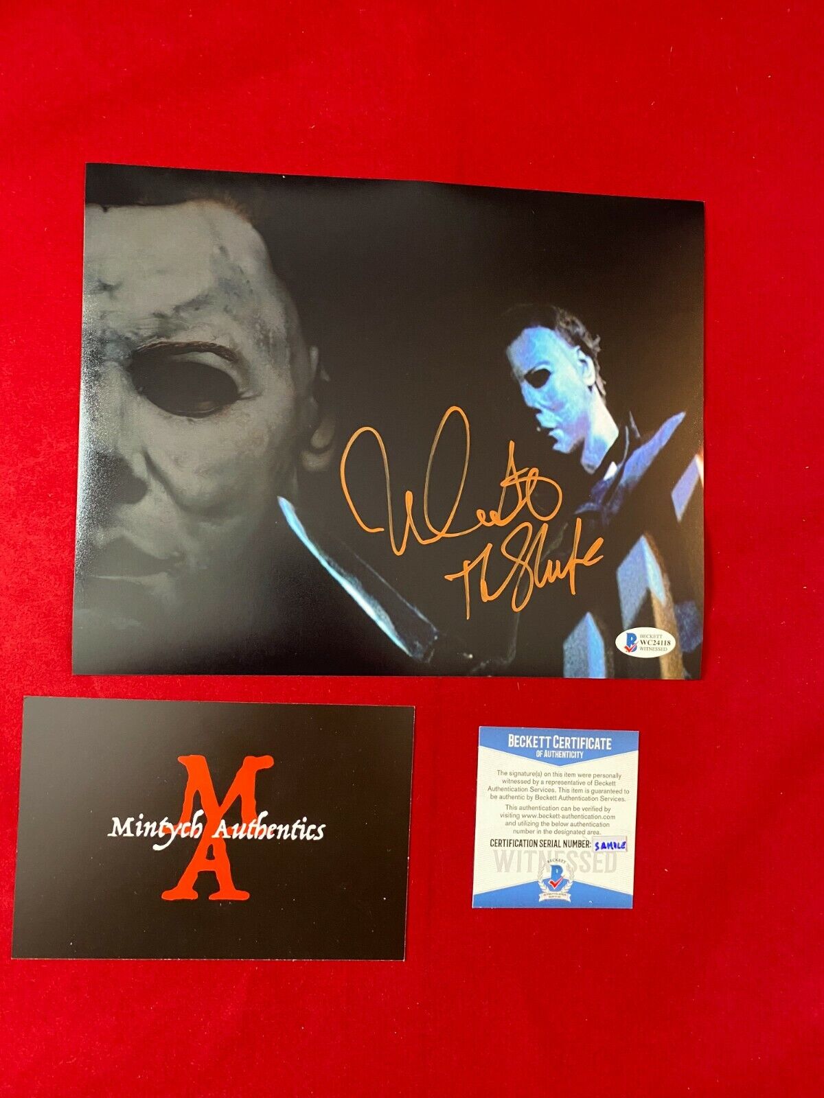 NICK CASTLE AUTOGRAPHED SIGNED 8X10 Photo Poster painting! HALLOWEEN! MICHAEL MYERS! BECKETT COA