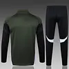 2025/2026 Bayern Munich Half-Pull Training Suit Dark Green Football Shirt 1:1 Thai Quality