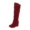 Women's Flannel High Boots Knee-length Boots