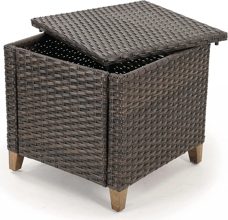 Outdoor Furniture Patio Wicker Sectional Sofa Side Table Outdoor Furniture Patio Wicker Sectional Sofa Side Table