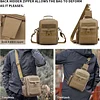 Brusttasche Taktisch Milit&auml;risch Wasserdicht Umh&auml;ngetasche mit Wasserflaschenhalter Schultertasche Molle System Daypack Chest Sling Pack Casual Crossbody Bag f&uuml;r Armee Jagd Outdoor Reisen