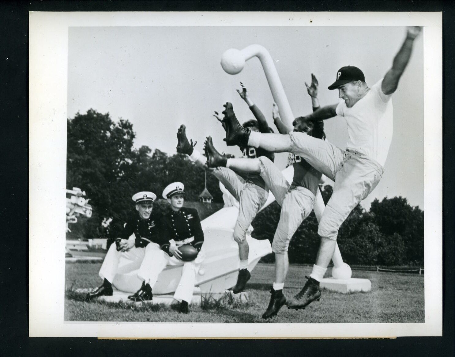 Ken Strong Chuck Wise Owen Spruance 1945 Press Photo Poster painting Merchant Marine Academy