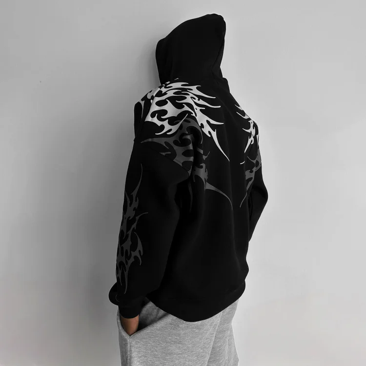Oversize Tribal Hoodie