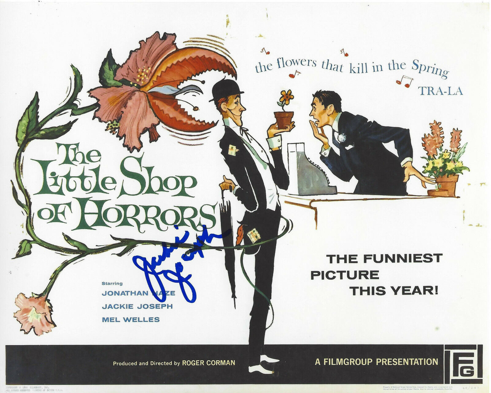 ACTRESS JACKIE JOSEPH SIGNED 'THE LITTLE SHOP OF HORRORS' 8X10 Photo Poster painting B COA PROOF