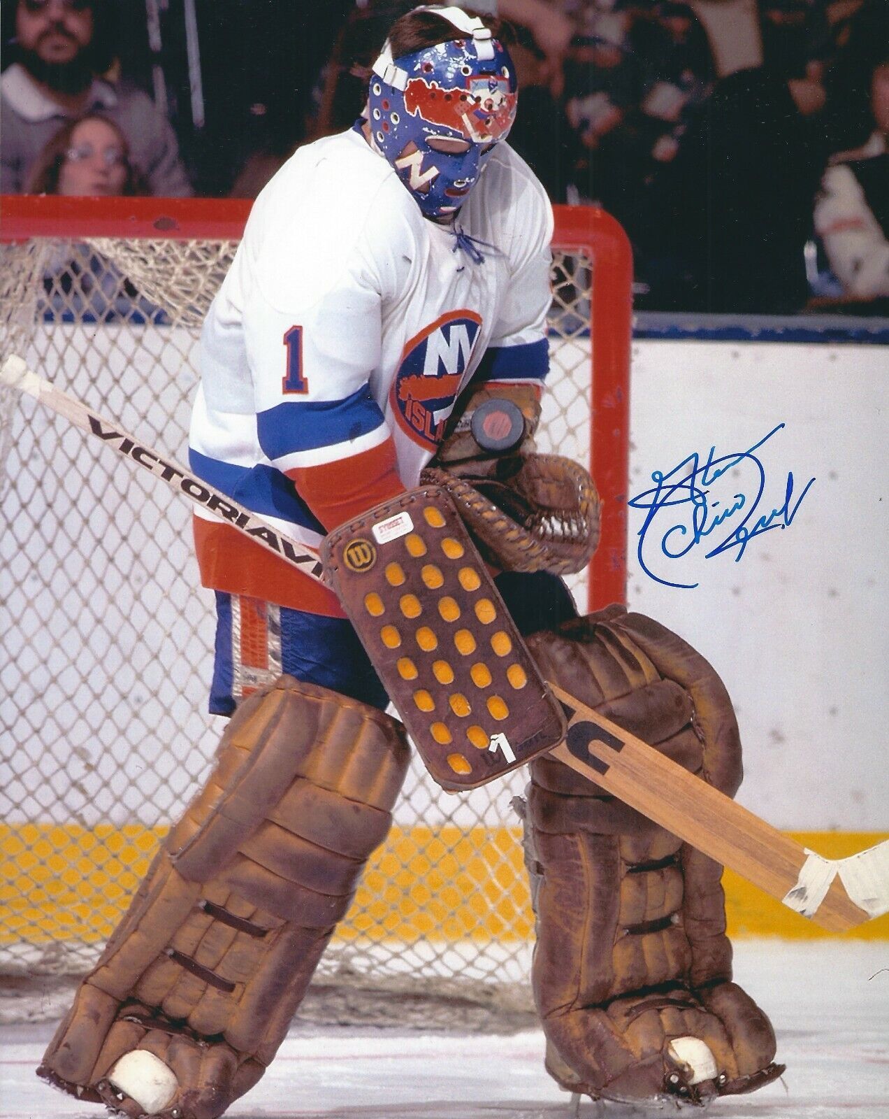 Autographed 8x10 GLENN CHICO RESCH New York Islanders Photo Poster painting - w/COA