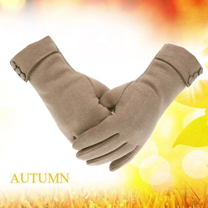 Touch Screen Gloves Women’s Outdoor Sports Cycling Driving Warm Gloves Lint-free Autumn And Winter Gloves