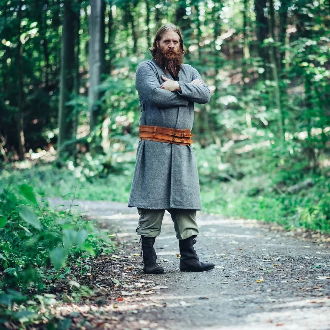 Men's Viking Embroidered Robe Top-inspireuse