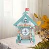 Diamond Painting Acrylic Blue House Clock Ornament