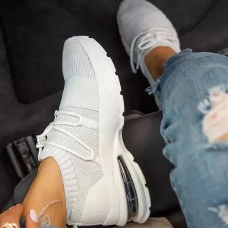 2020 Summer Hot Lady Shoes Women Sneakers Leopard Mesh Breath Women Running Female Shoes Outdoor Flat Platform Zapatos Mujer